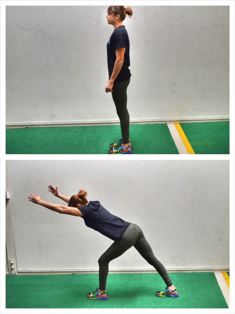 forward lunge with reach