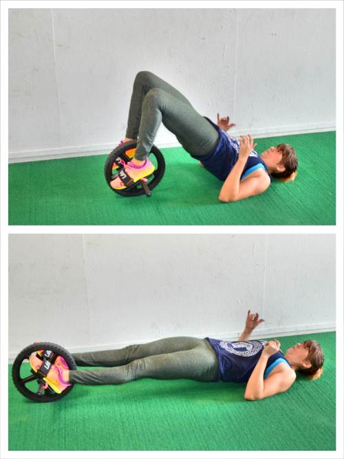 glute bridge and curl