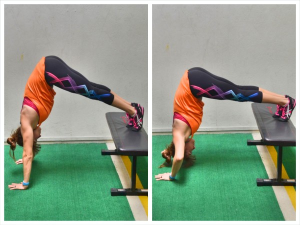 Single Leg Pike on the Reformer to Push Up at Elite Core 