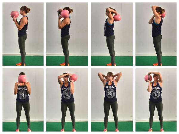 Kettlebell Chest, Shoulders and Triceps Workout