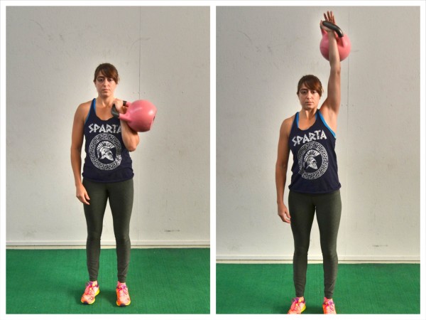 kettlebell overhead press