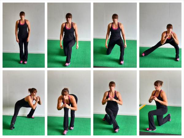 front lunges exercise