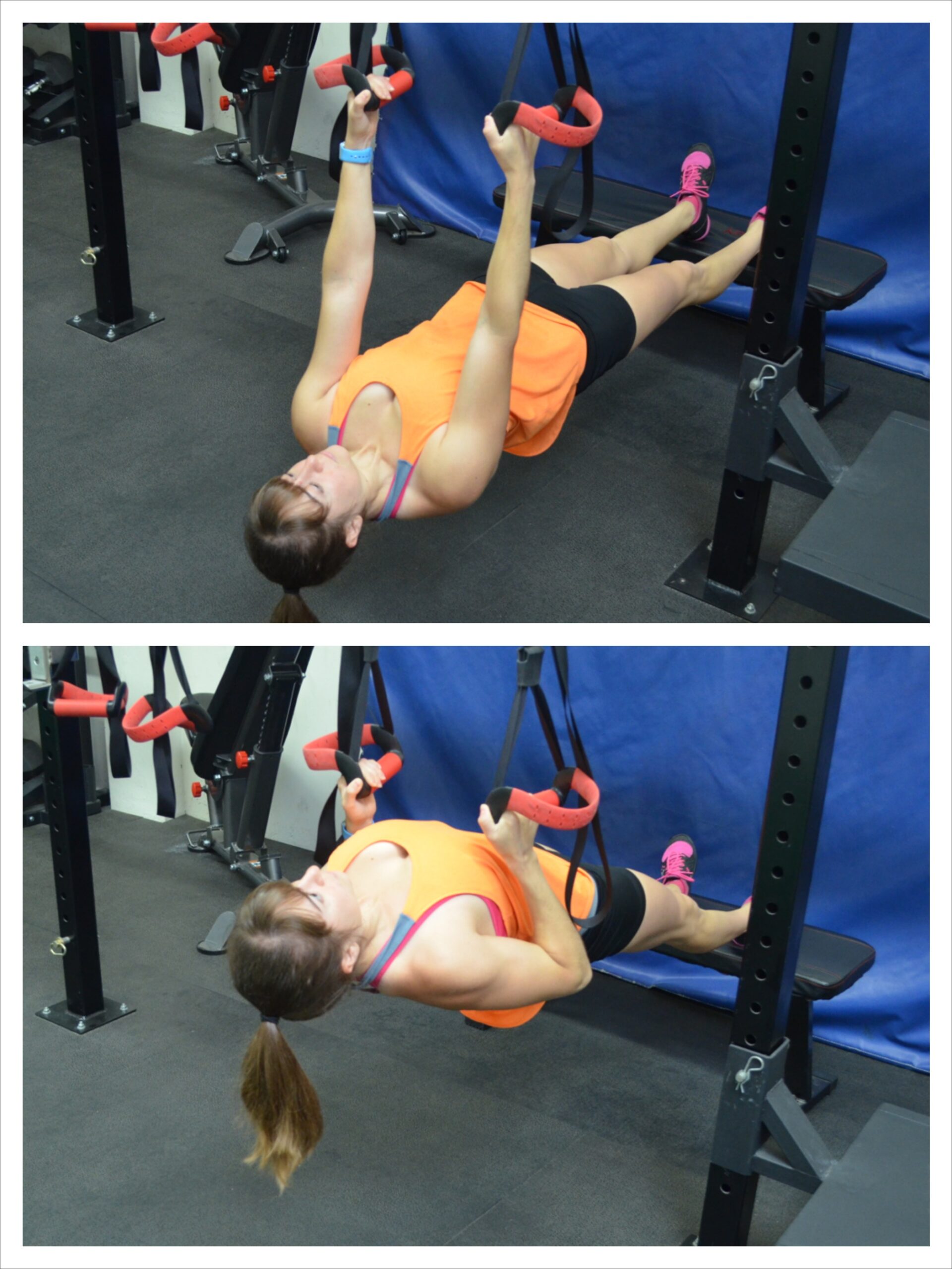 decline inverted row