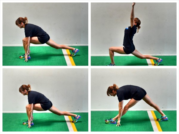 Crescent to Hamstring Stretch