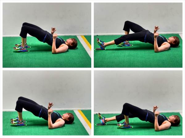 Weekly Workout: Cross this glute bridge with a hamstring curl