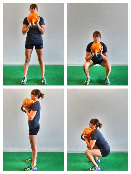 kettlebell front squat