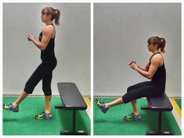 Single Leg Squats To Bench