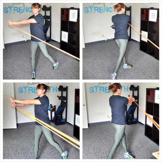 Resistance band exercises for legs while sitting