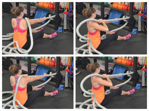 The Battle Ropes Back And Core Blast