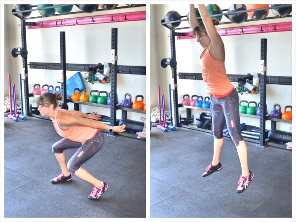 staggered stance squat jumps