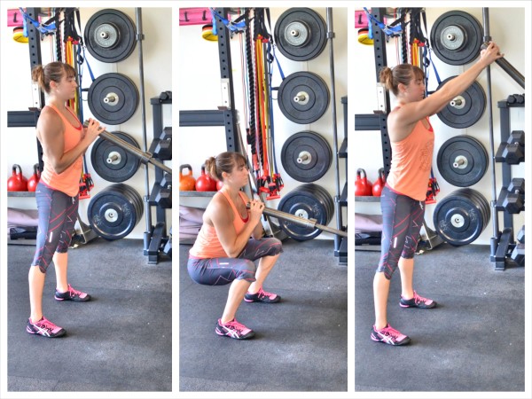 Squat variations and AKD: Low-bar back squat (LBBS, left), deep