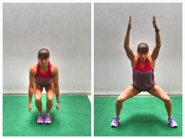 jumping jacks with sumo squats