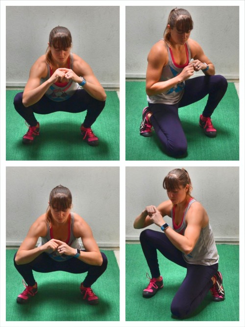 squat with hip internal rotation