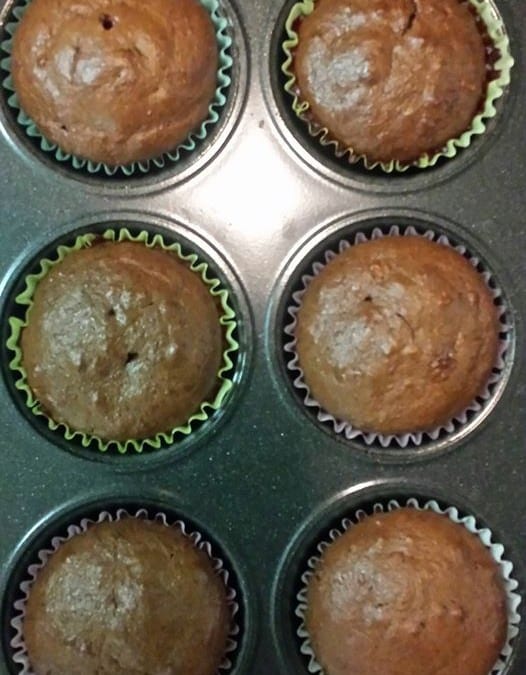 Chocolate Banana Protein Muffins