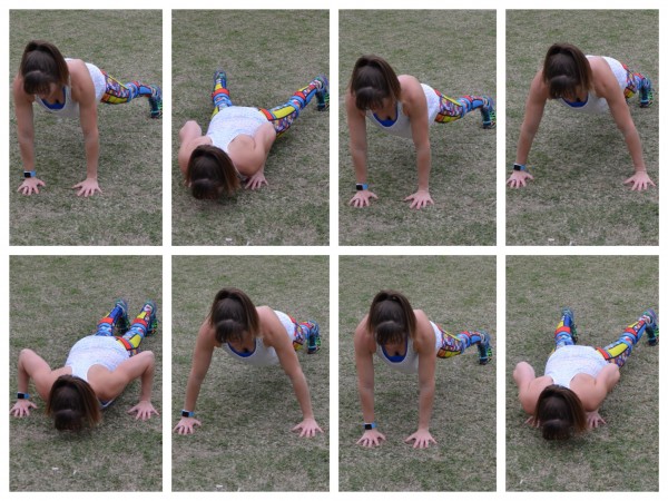 Lateral Slide Push-ups