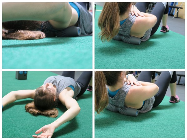 foam roller thoracic extension