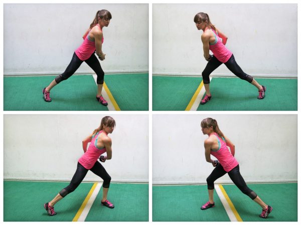 side lunge with rotation
