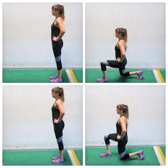 front lunges exercise