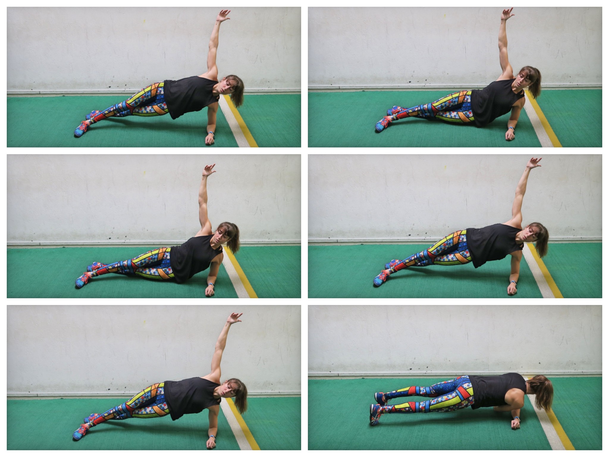 side plank rotation