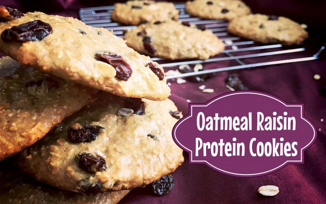 Oatmeal Raisin Protein Cookies