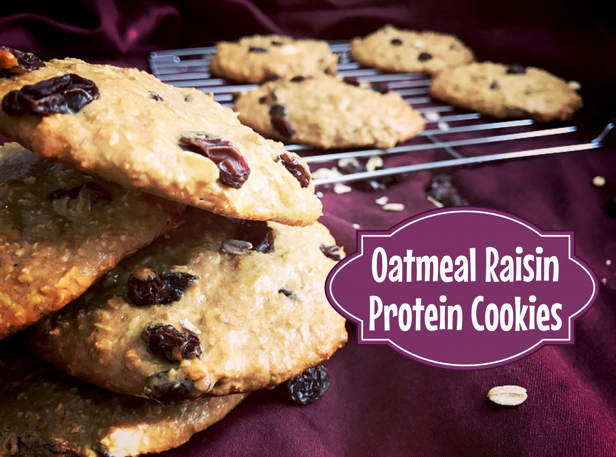 Oatmeal Raisin Protein Cookies