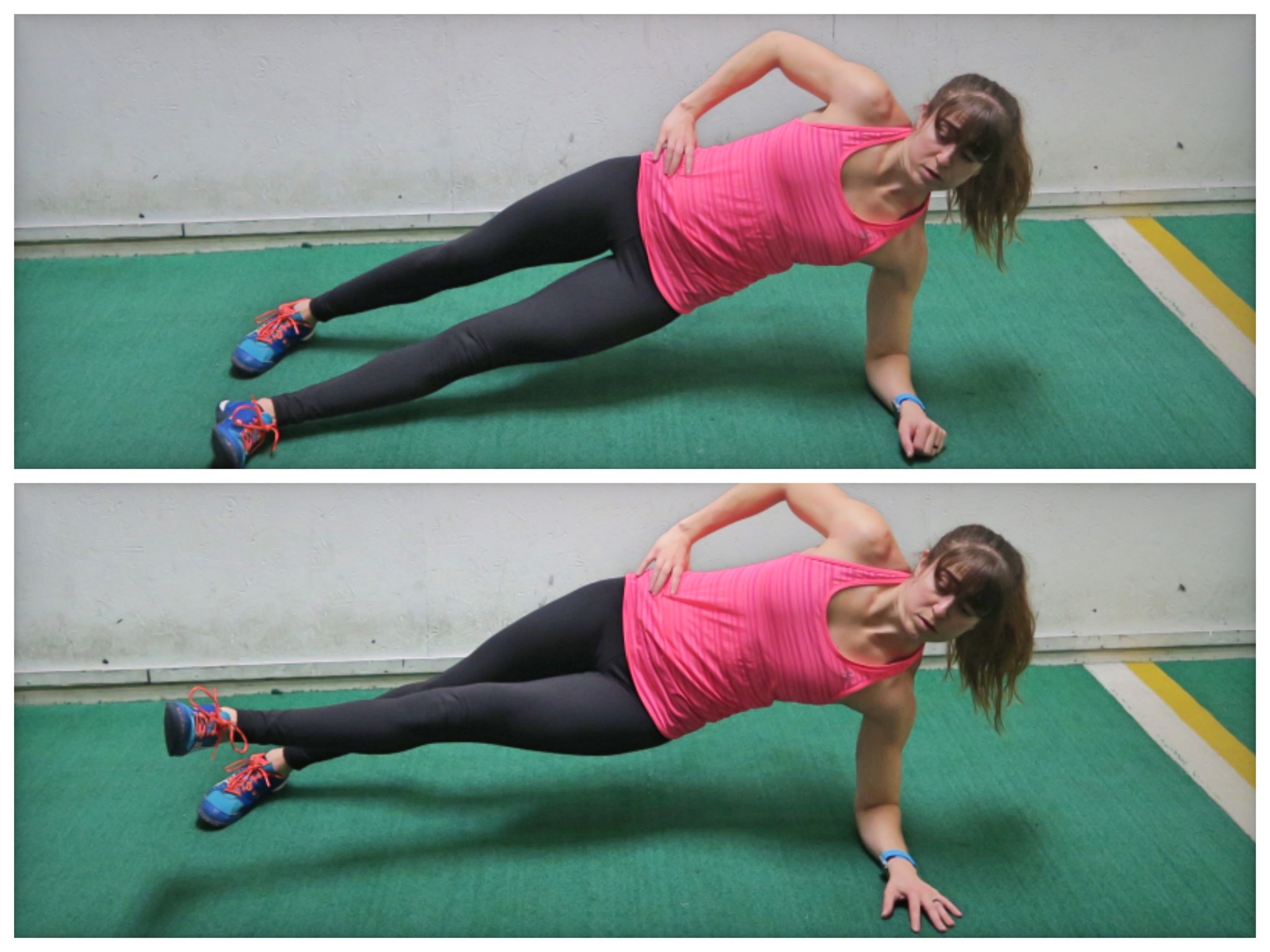 side plank lifts