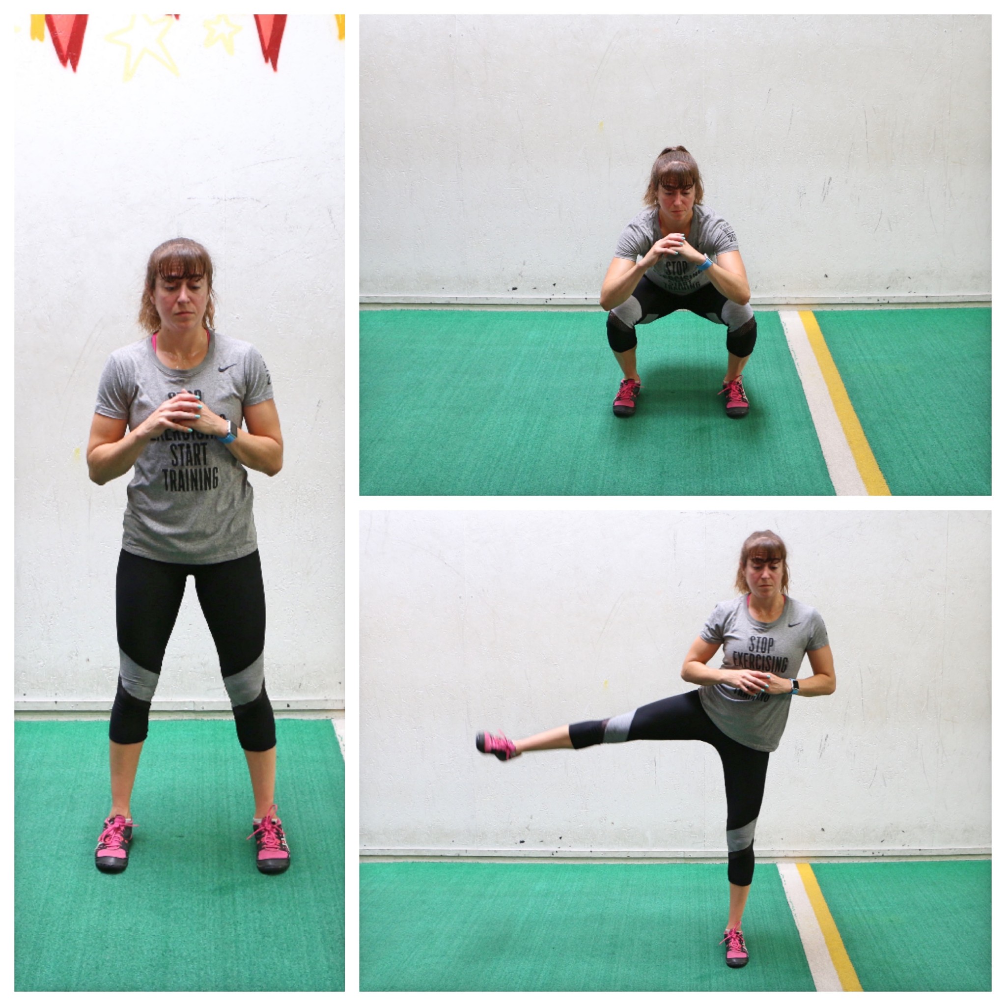 Squat with Leg Raise